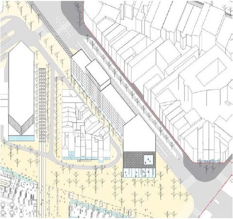 Projet Jamar, extrait du projet urbain pour transformer le quartier en gare habitante