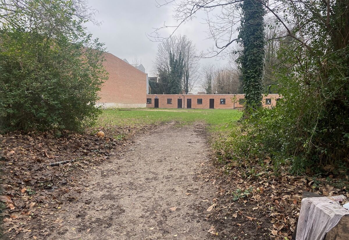 Terrein van de toekomstige collectieve tuin